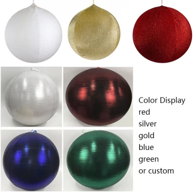 Senmasine 悬挂金属丝充气圣诞球装饰品 - 多种颜色可供选择