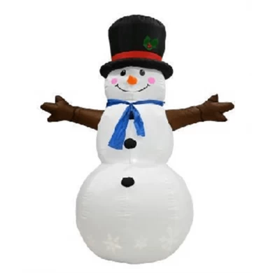 Senmasine Weihnachts-Schneemann, aufblasbar, für drinnen und draußen, aufblasbare Hofdekoration, LED-Lichter