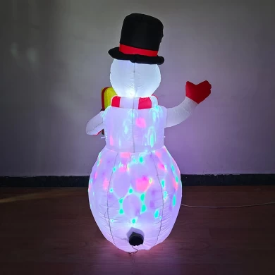 Senmasine Boneco de neve inflável de Natal Luzes LED Explodir Quintal Interior Exterior Festivo Decoração de Natal