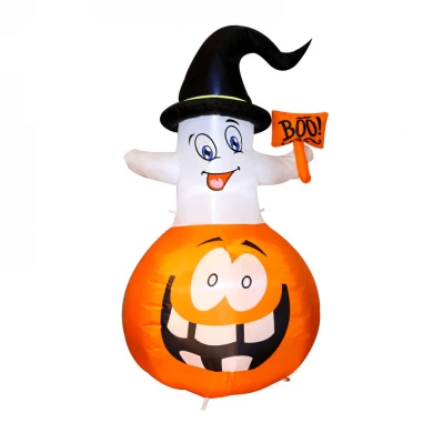 Senmasine Halloween inflável abóbora fantasma para casa explodir quintal decoração ao ar livre indoor build-in led