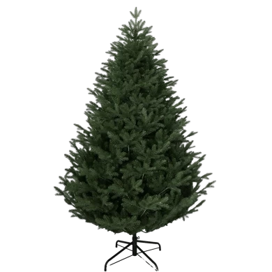 Senmasine クリスマスツリー 210 センチメートル屋外家の装飾用人工 Pe 混合 Pvc つや消し桑モミヒンジ付き