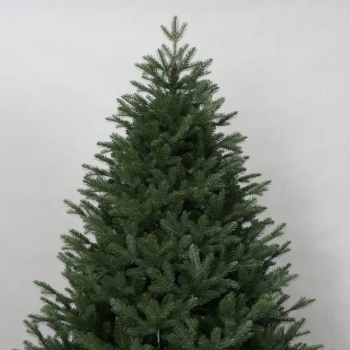 Senmasine クリスマスツリー 210 センチメートル屋外家の装飾用人工 Pe 混合 Pvc つや消し桑モミヒンジ付き