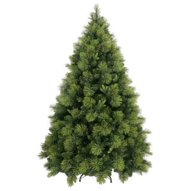 Senmasine 7,5 pés árvore de Natal verde para decoração de Natal ao ar livre agulha dura artificial misturada em PVC Pe