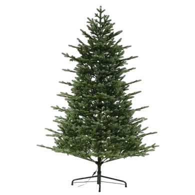 شجرة عيد الميلاد الاصطناعية Senmasine المضاءة مسبقًا بطول 7.5 قدم مع أضواء LED لتزيين حفلات عيد الميلاد في الهواء الطلق