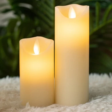 Senmasine 6PCS Flameless Candle With Real Wax Battery Operated 4