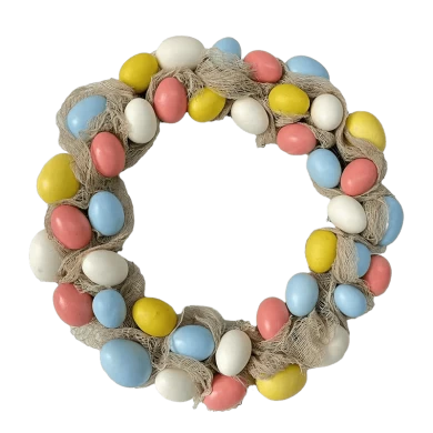 Corona de huevos de Pascua Senmasine para decoración colgante de puerta delantera, 18 pulgadas, 20 pulgadas y 22 pulgadas
