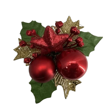 Senmasine Escolhas de frutas de vários estilos para decoração de guirlanda de árvore de Natal Pinhas mistas Folhas de azevinho