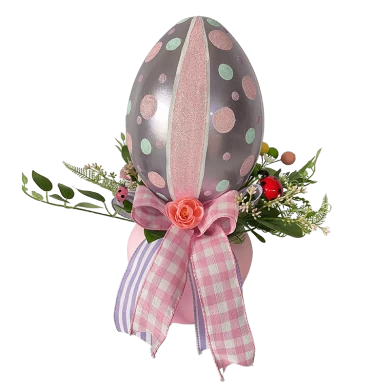 Huevos de Pascua Senmasine para decoración colgante de festival en casa, decoración de primavera de huevo grande de plástico