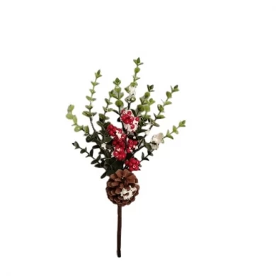Senmasine Bacca rossa artificiale di Natale per ornamenti Artigianato fai-da-te Matrimonio Inverno Decorazioni per feste a casa