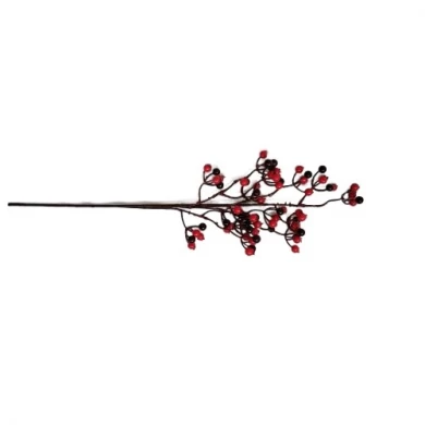 Senmasine Artificial christmas red berry pick for Ornaments DIY Crafts Wedding Winter Home Party Decor