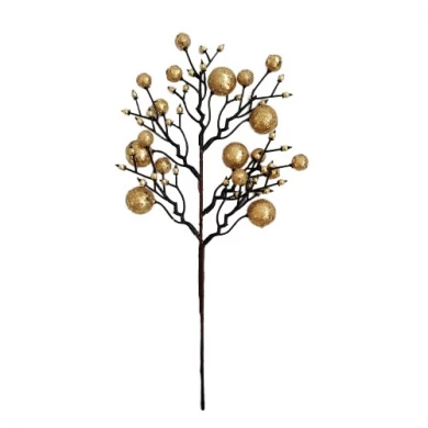 Senmasine pinecone picks for Ornaments DIY Arrangements Xmas Decorations Artificial leaves christmas berries pick