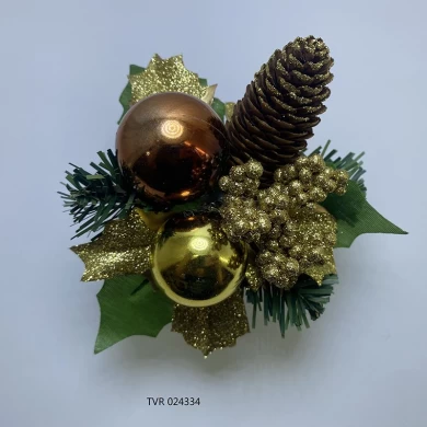 Senmasine pinecone artificial picks for Christmas DIY wreath tree ornaments Holiday Home decorative