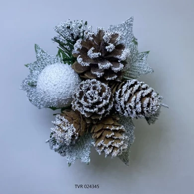 Plettri artificiali di pigna Senmasine per decorazioni natalizie fai-da-te per l'albero, decorazioni per la casa delle vacanze