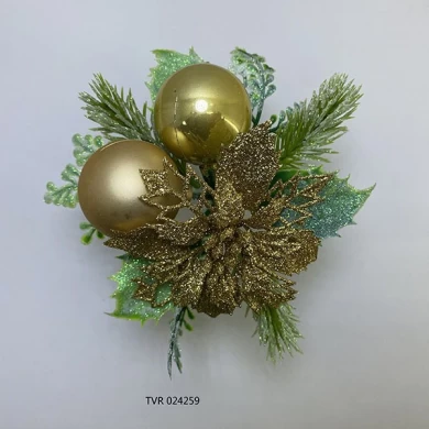 Senmasine glitter natal picaretas para arranjos pinha enfeites mistos festa de natal decorações diy