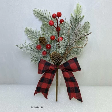 Senmasine – pics à fleurs en pin pour couronnes de noël, guirlandes, fête de vacances, bricolage, ornements de noël, cadeaux décoratifs