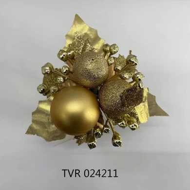Senmasine selecciones navideñas para arreglos y coronas decoración DIY bola de purpurina de piña mixta feliz selección
