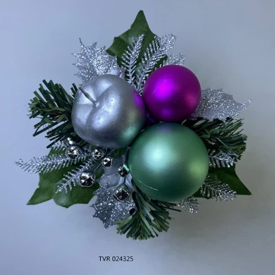 Senmasine escolhas de decorações de natal com enfeites de bola de pinha glitter DIY decoração de férias de inverno e natal