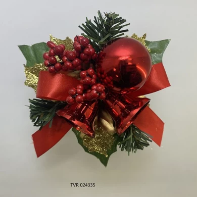 Senmasine świąteczne sztuczne kilofy z szyszkami czerwonymi jagodami bombki ozdoby DIY zimowe wakacje świąteczne dekoracje świąteczne