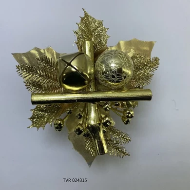 اختيارات سينماسين الذهبية اللامعة لعيد الميلاد لعيد الميلاد DIY ديكور عطلة الشتاء هدية مختلطة من أوراق الشجر الاصطناعية وكوز الصنوبر