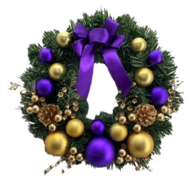Senmasine 30cm 50cm christmas wreath door for holiday hanging decorative mixed bows ornaments xmas ball