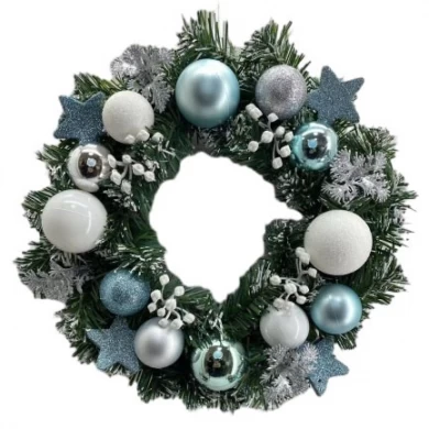 Senmasine christmas wreath outdoor for front door hanging holiday winter party xmas decorative 30cm 40cm