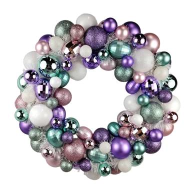 Senmasine 30cm 40cm 50cm baubles ball wreath for Door Wall Holiday Party Decoration