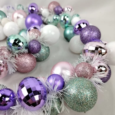 Guirnaldas de bolas Senmasine de 6 pies para suministros de fiesta de Navidad, decoración de chimenea para interiores y exteriores