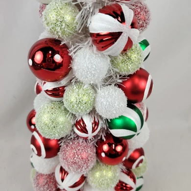 Senmasine – boule conetree de 40cm, fournitures de fête de noël, décoration de table intérieure pour la maison