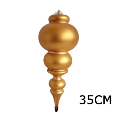 Senmasine Kürbis-Kugel in spezieller Form für Weihnachtsfeier-Hängedekoration. Bruchsichere Kunststoffornamente