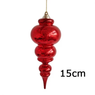 كرة قرع على شكل خاص من Senmasine لتزيين حفلات عيد الميلاد وزخارف بلاستيكية مقاومة للكسر