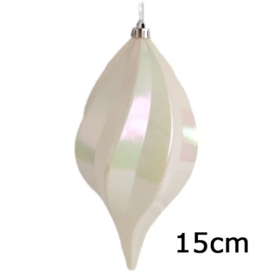 Senmasine palline di palline a forma speciale arcobaleno per decorazioni da appendere per feste di Natale. Ornamenti in plastica infrangibile