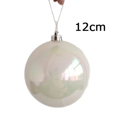 Senmasine bola de enfeites em formato especial de arco-íris para festa de Natal, decoração suspensa, enfeites de plástico inquebráveis