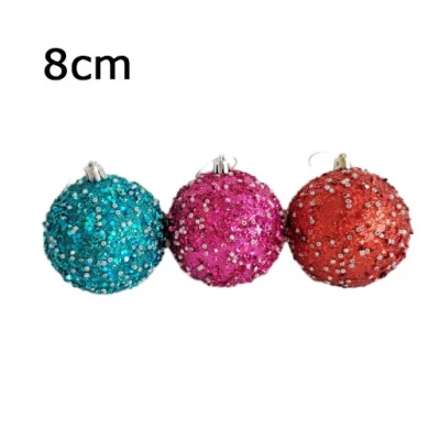 Senmasine блестящие рождественские пластиковые безделушки для подвешивания праздничного декора, небьющиеся украшения специальной формы, шар