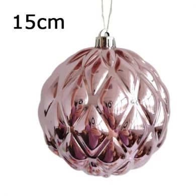 Senmasine 15cm custom christmas baubles Shatterproof plastic ornaments hanging decoration Special-shaped ball