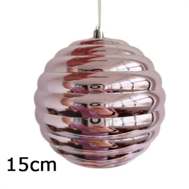 Senmasine – boules de noël personnalisées de 15cm, ornements en plastique incassables, décoration suspendue, boule de forme spéciale