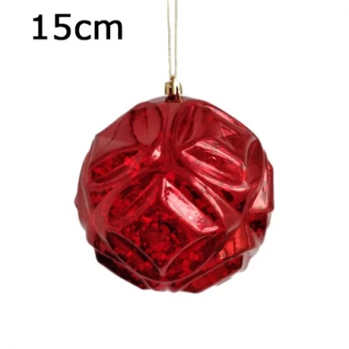 Senmasine – boules de noël personnalisées de 15cm, ornements en plastique incassables, décoration suspendue, boule de forme spéciale