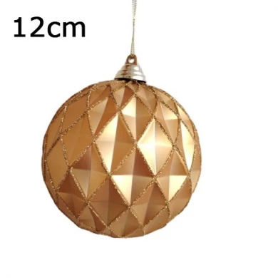 Senmasine 12 cm boules de Noël incassables ornements suspendus de forme spéciale boule en plastique pendentif de noël Unique