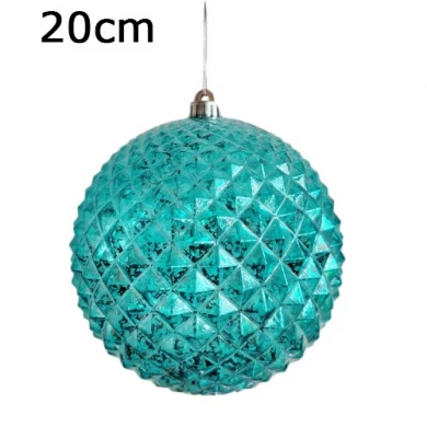 Senmasine 12 cm boules de Noël incassables ornements suspendus de forme spéciale boule en plastique pendentif de noël Unique