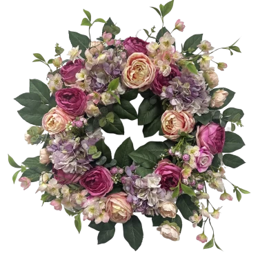 Senmasine гортензия венок пион искусственные венки цветы роза георгин для входной двери весеннее подвесное украшение