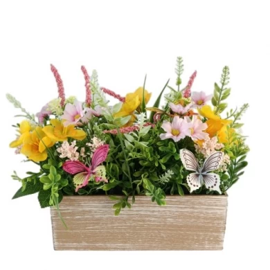 Сенамсине, весеннее украшение для дома, искусственные цветы, растения, пасхальный кролик, венок, смешанная зелень, сад