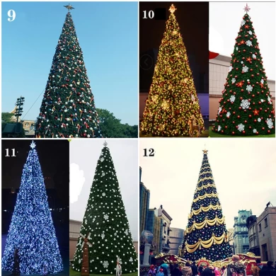 Aangepaste kerstbomen Grote buitenvakantie Festival Decoratie Big Xmas Tree