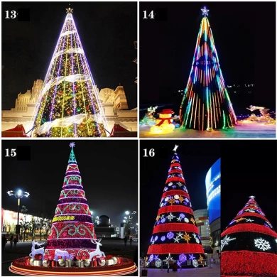 Aangepaste kerstbomen Grote buitenvakantie Festival Decoratie Big Xmas Tree