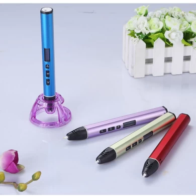 Impressora 3D doodle caneta estéreo desenho caneta crianças impressão de caneta 3D com recargas de material PCL PLA ABS