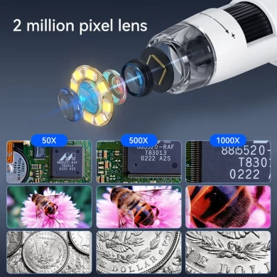 Microscópio de reparo eletrônico digital 1000X Microscópio digital LCD industrial de 4,3 polegadas com tela LCD