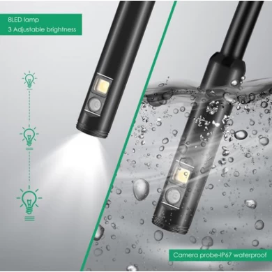 4.3 Inch Screen Endoscope Camera with 5m Cable for Mechanical Pipe Sewer Drain Inspection