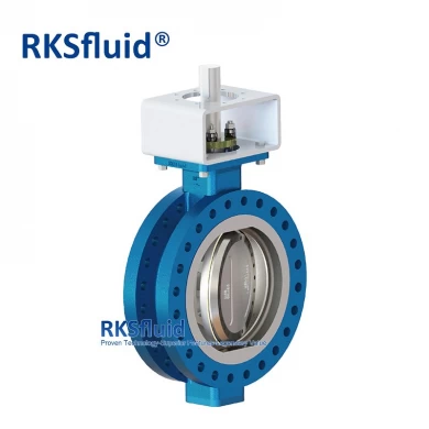 Manufacturer Supply API609 Stainless Steel SS304 Metal Seat Wafer Triple Eccentric Flange Butterfly Valve