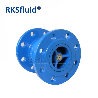 DIN ANSI 표준 체크 밸브 공급업체 연성 철 플랜지 폐수 처리용 자동 체크 밸브 PN10 PN16 PN25