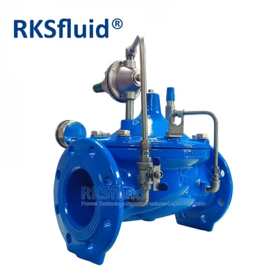 Réducteur de pression en fonte ductile à bride de commande hydraulique industrielle pour l'eau