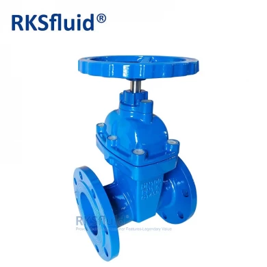 BS5163 os&y gate valve ductile iron 30inch resilient seated double flange gate valve PN16 for water tanks