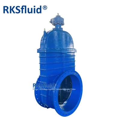 Válvula de compuerta de doble brida asentada resistente de hierro dúctil BS5163 os&y de 30 pulgadas PN16 para tanques de agua